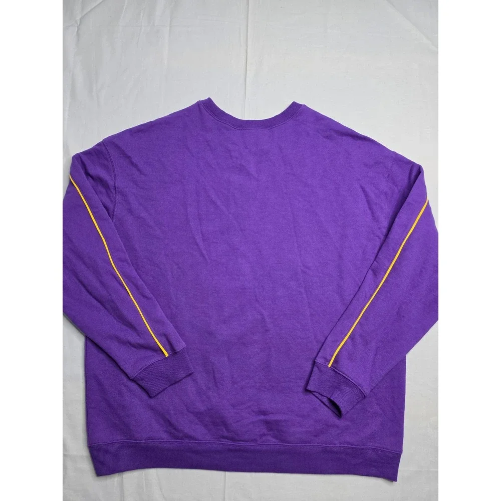 NBA Los Angeles Lakers Basketball Sweatshirt Men's 2XL Purple Graphic Cotton